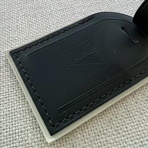 LOUIS VUITTON America’s Cup Leather Luggage Name Tag in Signature Orange Box